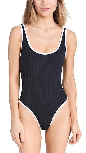 Solid & Striped Women's The Annemarie One Piece, Blackout, L